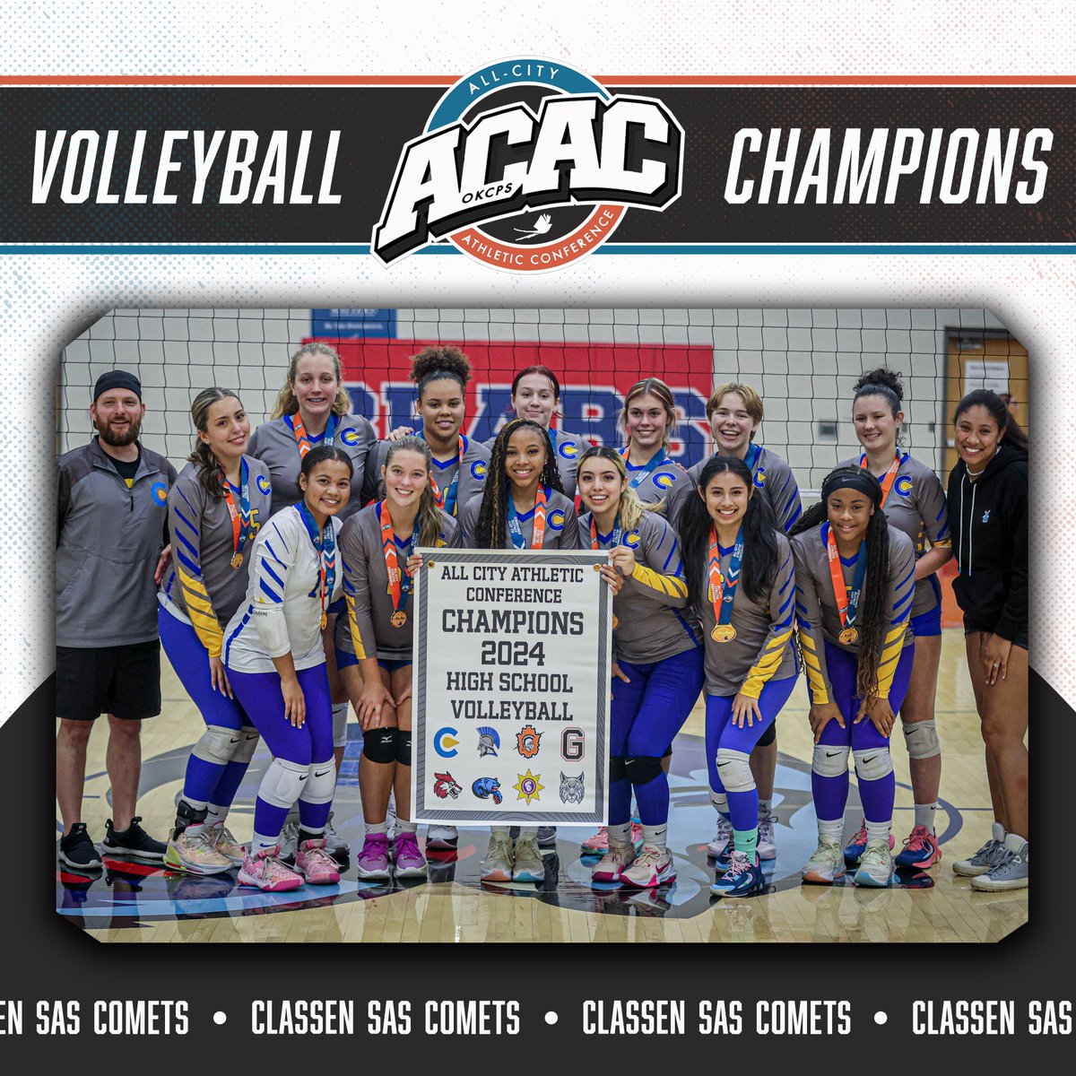 OKCPS Athletics (@okcps_athletics) on Twitter photo ๐ค๐๐ฒ๐ฒ๐ป๐ ๐ผ๐ณ ๐๐ต๐ฒ ๐๐ผ๐๐ฟ๐ ๐
Congratulations to <a href="/ClassenComets/">Classen SAS Athletics</a> Volleyball for winning the ๐ฎ๐ฌ๐ฎ๐ฐ ๐๐๐๐ ๐ฉ๐ผ๐น๐น๐ฒ๐๐ฏ๐ฎ๐น๐น ๐๐ต๐ฎ๐บ๐ฝ๐ถ๐ผ๐ป๐๐ต๐ถ๐ฝ on Friday afternoon at John Marshall! <a href="/OKCPS/">OKC Public Schools</a> ๐ค๐๐ฒ๐ฒ๐ป๐ ๐ผ๐ณ ๐๐ต๐ฒ ๐๐ผ๐๐ฟ๐ ๐
Congratulations to <a href="/ClassenComets/">Classen SAS Athletics</a> Volleyball for winning the ๐ฎ๐ฌ๐ฎ๐ฐ ๐๐๐๐ ๐ฉ๐ผ๐น๐น๐ฒ๐๐ฏ๐ฎ๐น๐น ๐๐ต๐ฎ๐บ๐ฝ๐ถ๐ผ๐ป๐๐ต๐ถ๐ฝ on Friday afternoon at John Marshall! <a href="/OKCPS/">OKC Public Schools</a>