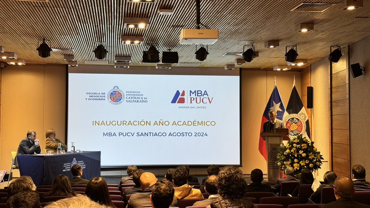 Se da inicio a la Ceremonia de Inauguración del Año Académico MBA PUCV Agosto 2024 en PUCV Santiago