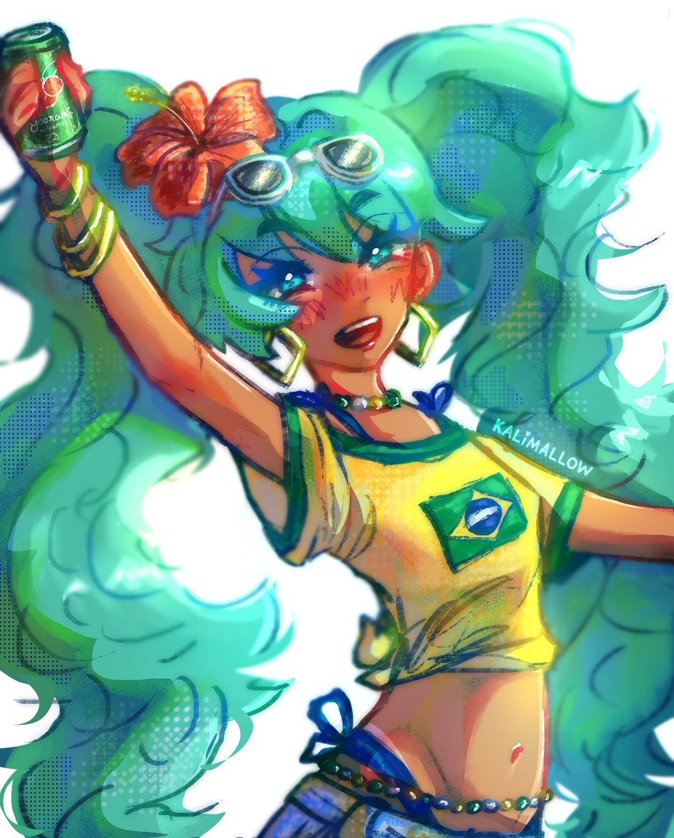 kalimallow's tweet photo. Miku brasileira 🇧🇷 https://t.co/StjXJOrAcD