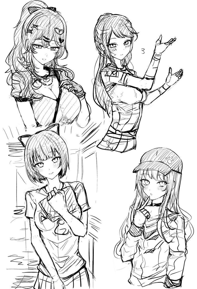 こんな感じのをざかざかと描いてる 