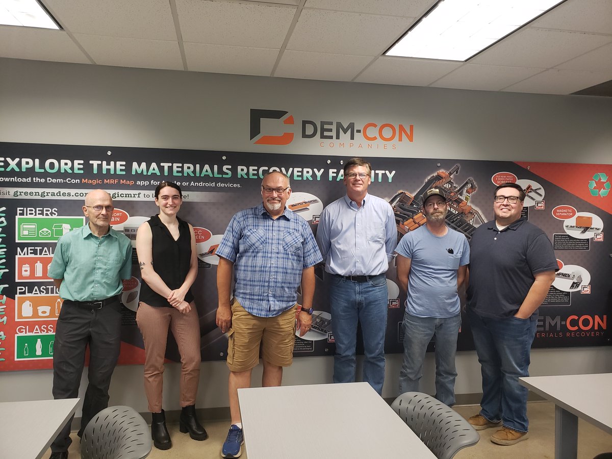 Batteries in our waste stream are a huge risk for all waste handling companies across the State. Thank you to Dem-Con for hosting us at your MRF, and educating elected officials about your industry!

<a href="/RobKupec/">Rob Kupec</a> 
<a href="/EricPrattMN/">EricPrattMN</a>