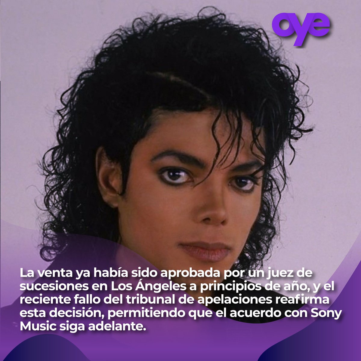 oye_tv's tweet image. Tribunal de apelaciones autoriza venta del catálogo de #MichaelJackson   

Se ha autorizado a los Albacete del patrimonio de #MichaelJackson a proceder con la venta de su catálogo musical a #SonyMusicGroup, con un valor estimado entre 1,200 y 1,500 millones de dólares.