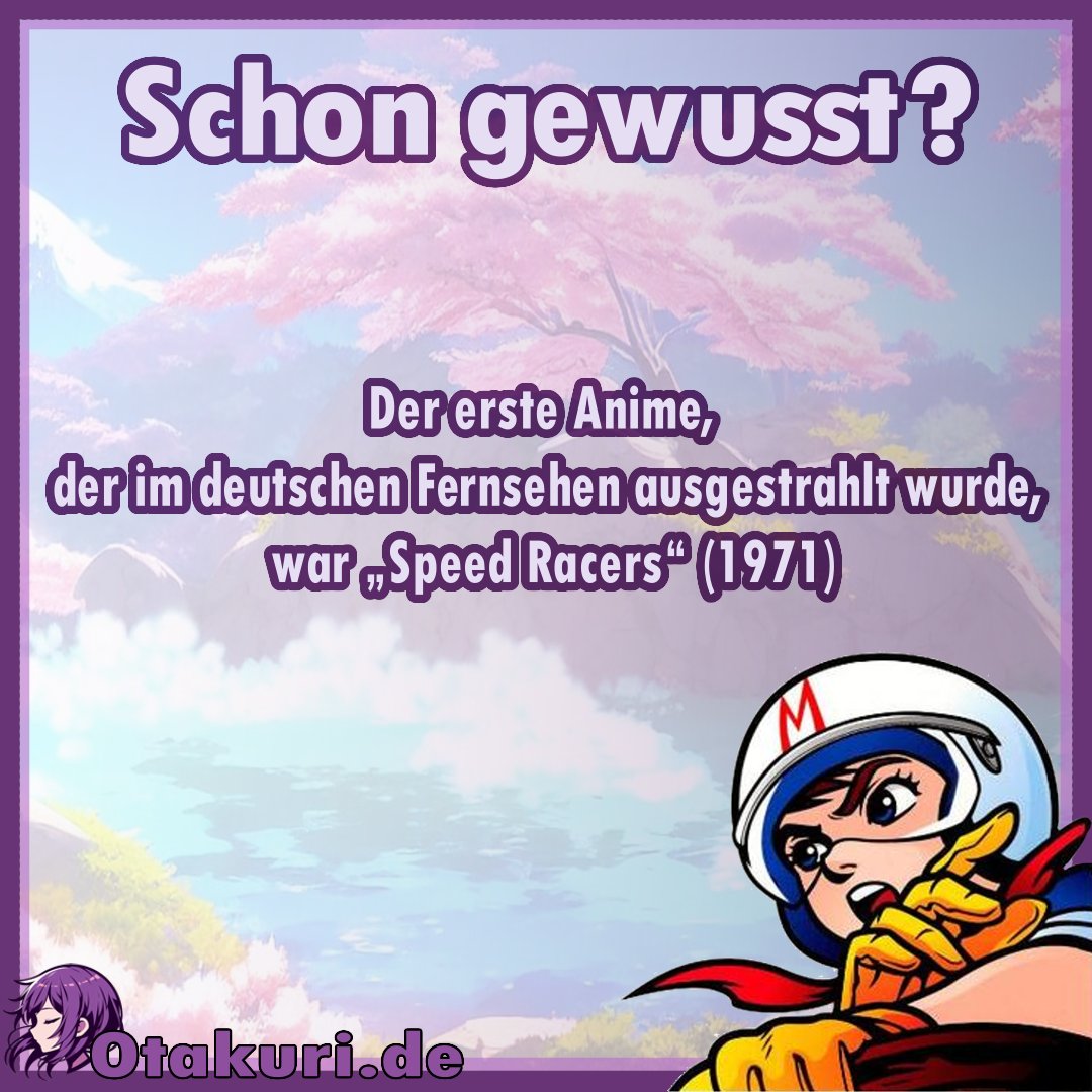 otakuri_de's tweet photo. Habt ihr das schon gewusst? 
Wir waren echt überrascht, dass ein Anime in Deutschland so früh ausgestrahlt wurde.
Folgt uns gerne für weitere tägliche Fakten rundum Anime. 
#anime #animeindeutschland https://t.co/xvl5BmVeEl