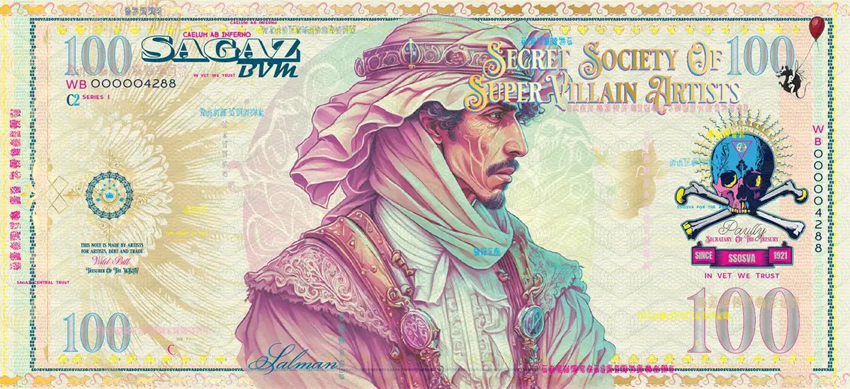 wildbillart's tweet photo. @theGOLD_token This ☝️dripping from your #Sagaz Bills visit the @NFTGoldenEmpire dApp today and explore this showstopper #VeChain Project. #Sagaz is for the #Empire may the $sass flow and the $Gold Drip! $vet #IVWT https://t.co/LyUIUccp8b