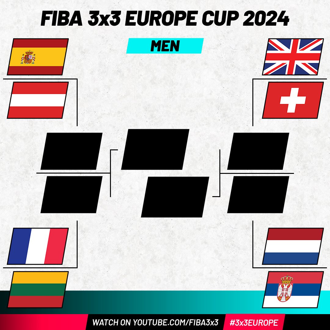 FIBA3x3's tweet photo. 🤩 Elite 8!

👀🍿 Quarter-final action goes DOWN tomorrow! 🔥

#3x3Europe https://t.co/bVOpGso6LX