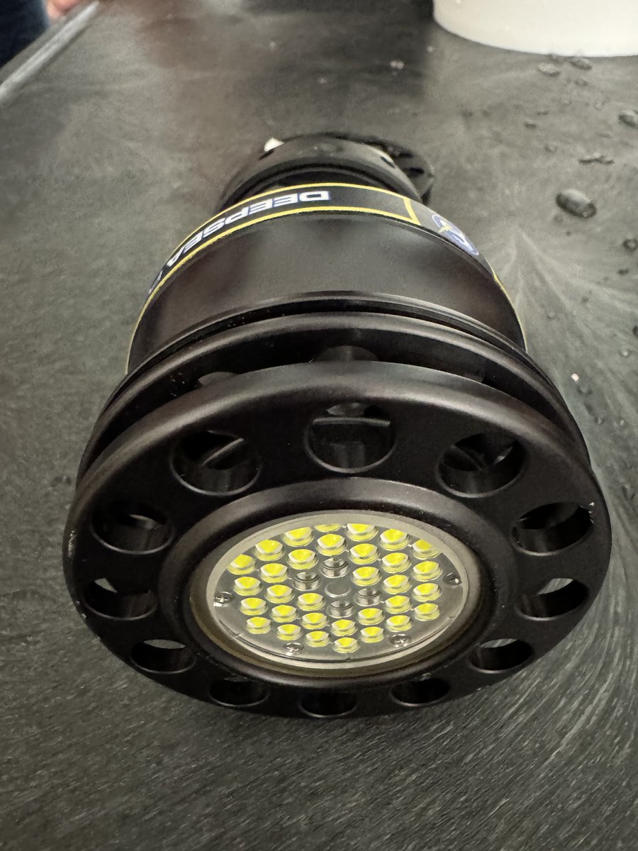DeepSea_PL's tweet photo. This week's "Lunch and Learn" was a success! Employees across the wider organization got a demo of our 6" pressure chamber, watching it crush one of our lights well past its rated depth, and an overview of some exciting up-and-coming products. Stay tuned for more soon! https://t.co/EG9Rnc6jtM