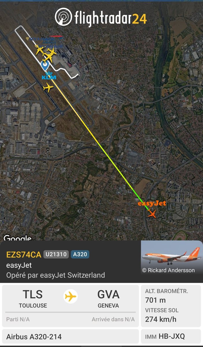 Stop_Avions_CHU's tweet image. 😠😡🤬

Et MAINTENANT UN PUTAIN D'AIRBUS A320 😠

IL EST 22 H 57 !!! ⬇️ 😡

ENCORE UNE SALETÉ DE LOW COST #EASYJET 🤬

SUR LE @CHUdeToulouse #Purpan. 🤢

UNE HONTE. ✈️🚮
_
