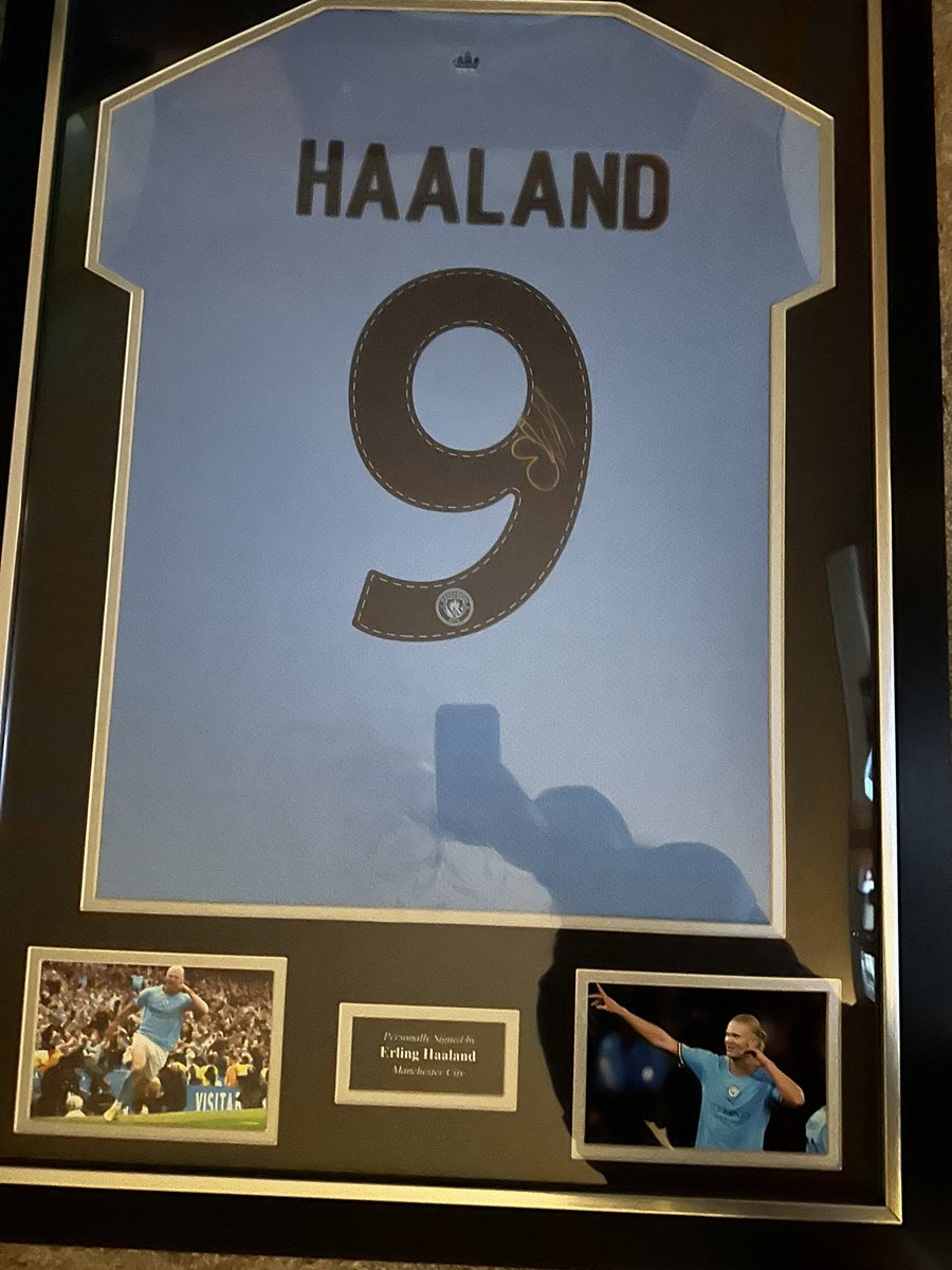 I have a signed haaland treble winning and record goalscoring season signed shirt if anyone would like to bid no silly offers (offered £500 already so open to higher bidders)