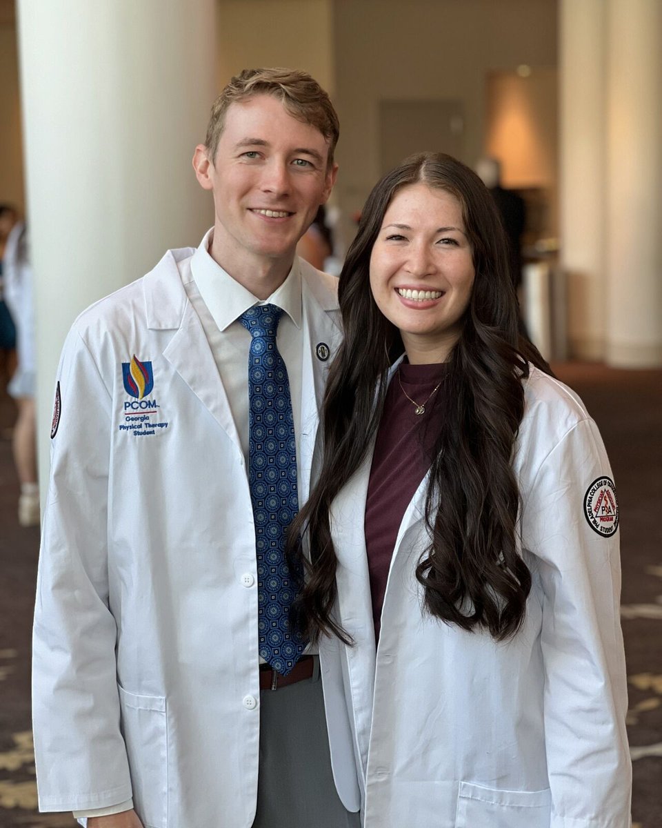 PCOMGeorgia's tweet photo. We're incredibly #PCOMproud of PCOM Georgia’s respective Physician Assistant Studies (MS/PA) and Doctor of Physical Therapy (DPT) classes of 2026, who celebrated their White Coat Ceremony today! 🎉 

Congratulations, students! #PCOMWhiteCoat https://t.co/pDLPTEMFlm
