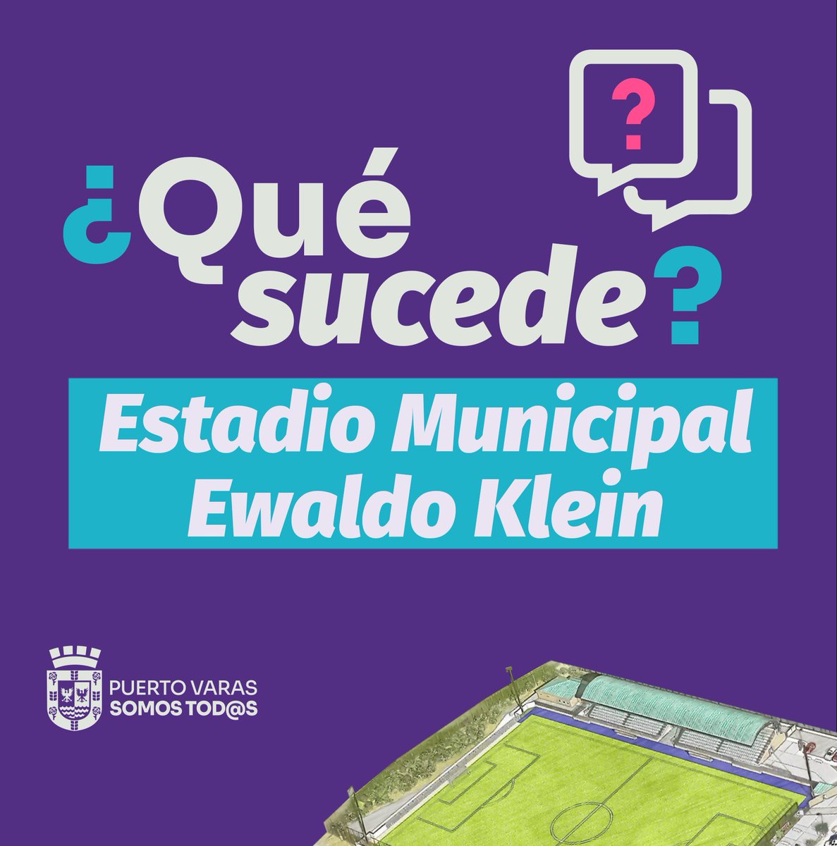 🧵 1/8 👇

🏟 ¿Qué sucede con el Estadio Ewaldo Klein de #PuertoVaras? Te explicamos lo que se votó, los alcances y el futuro del proyecto para construir el principal recinto deportivo de la comuna.