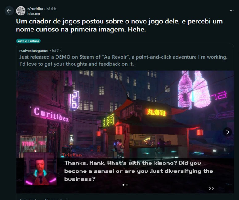 invisiblestud's tweet photo. Reddit de Curitiba nos notou 👀 https://t.co/s8xLQkn5FL