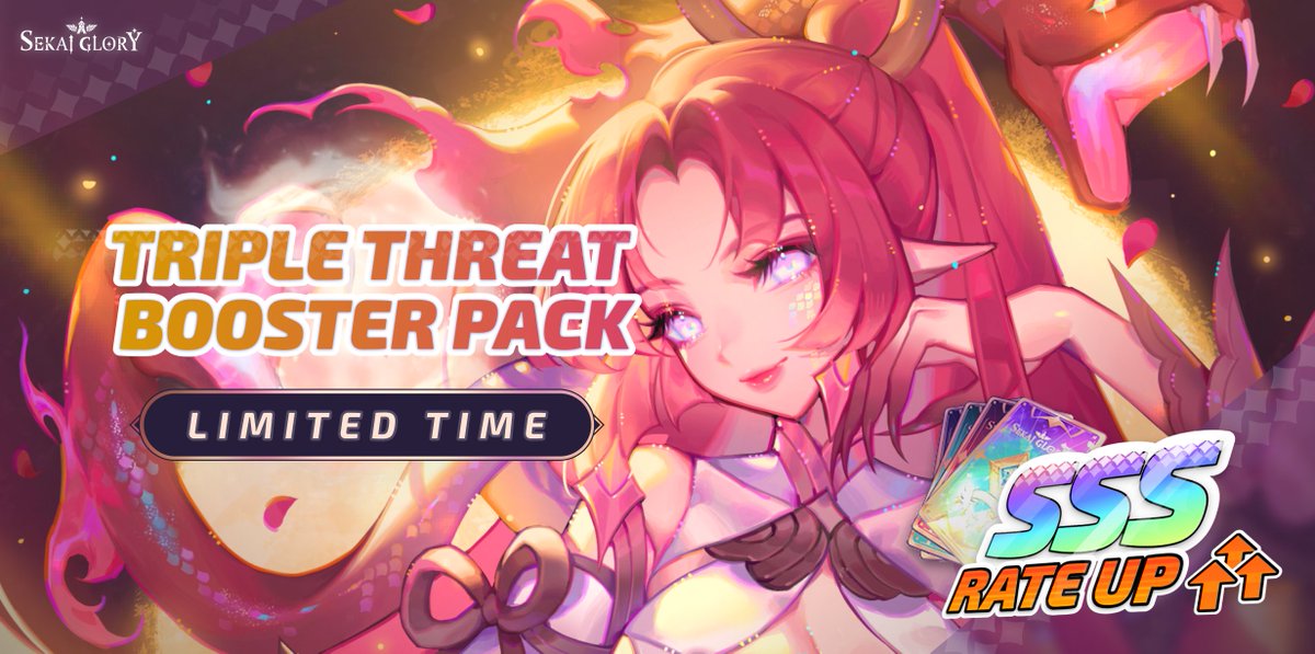 // Last Chance Spirit Booster Pack //  
This will be the final booster pack highlighted around the spirit sisters! Don't miss out on this chance to strengthen your deck with their spirit skills

📅8/23 21:00 PST - Season End
⏫Boosted Rates

>> Only 500 packs are available!