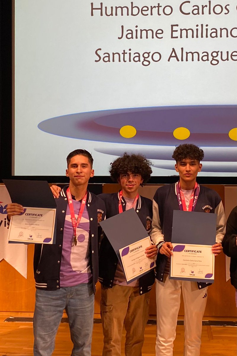i2t2nl's tweet photo. ¡Felicidades a Jaime Muñiz, Humberto Garza, Santiago Almaguer y Mtro. Pedro Bernal por ganar la medalla de oro en el concurso IWISE en Londres con su proyecto ThermoKinectDrive! 🌟 Orgullosos de su dedicación y de elevar el nombre de Nuevo León y México. 🇲🇽🇬🇧 #OrgulloMexicano https://t.co/0WMswpUWhF