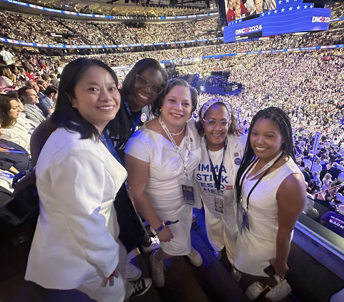 It was special to share this historic moment with friends and family. #TeamHarrisWalz #DemConvention