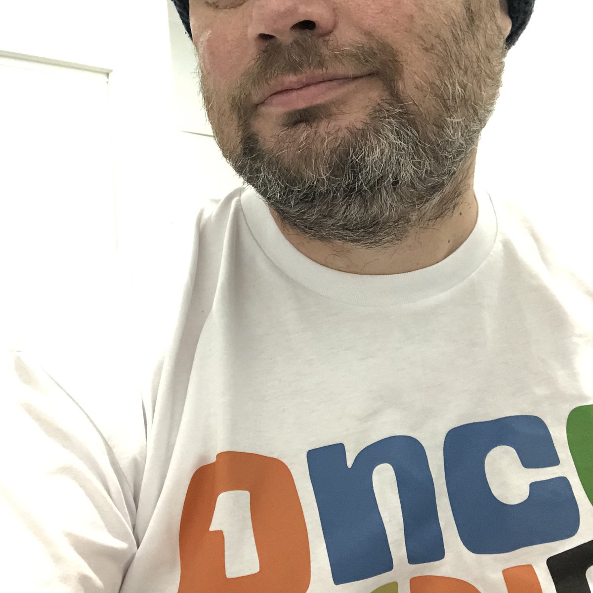 abcoathup's tweet photo. Wearing my new @badly_drawn_boy t-shirt. 

My wife had an awesome time last night at your show.

Please come back to Melbourne soon. https://t.co/6ZtOQV0MM5