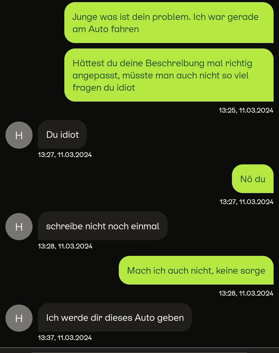 kaktuserde's tweet photo. @channelKYX @Emredersin___ Hahhahahaa. Hatte da noch meinen Golf welchen ich parallel verkaufen wollte. Und der Chat ging noch ein wenig weiter https://t.co/IHnSFBKNbS