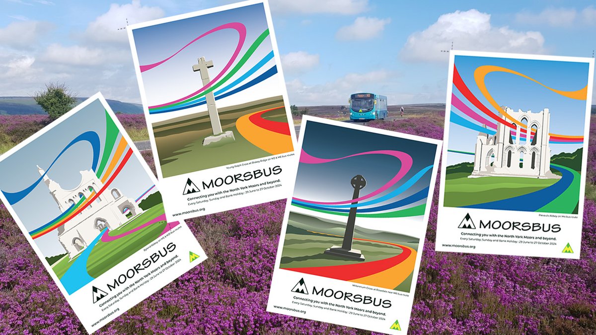 Our superb new Moorsbus posters, created for us by the extremely talented footwear designer, astoka.com are now available as a set of four, rushed to your letterbox for just £7.95.  Find them in our Moorsbus shop; moorsbus.org/shop.html