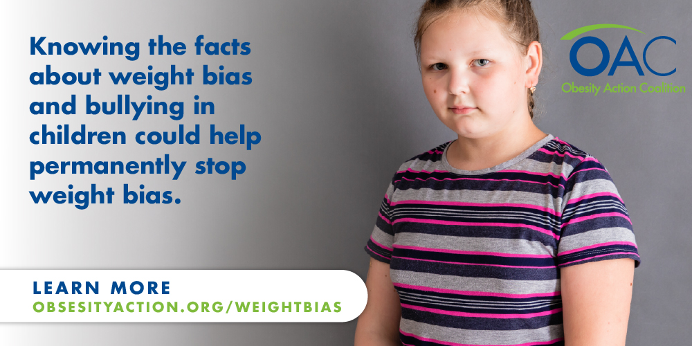 Learn how to identify weight bias and how it affects people. Having excess weight or obesity is one of the most common causes of why children are teased at school. It needs to stop. ObesityAction.org/WeightBias #bepartofthesolution #stopweightbias