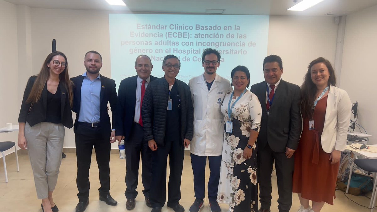 HospitalUNAL's tweet photo. Llevamos a cabo el consenso para el ECBE Atención integral de la persona adulta con incongruencia de género en el HUN, logrando acuerdo a favor de las recomendaciones y puntos de control para la atención de esta condición.
#ECBE es un sello del rigor científico HUN-UNAL https://t.co/XQxY4dRH09