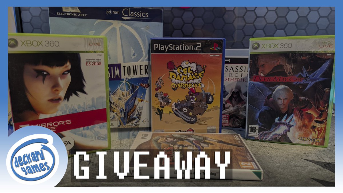 Still have my work related thing going on and to compensate for the lack of substantial videos, today I have a giveaway. Six games and the winner takes it all.

youtu.be/TB9qzTVGiUs
.
.
.
#DeckardGames #gaming #gamingcommunity #retropc #giveway #giveaways #giveawaytime