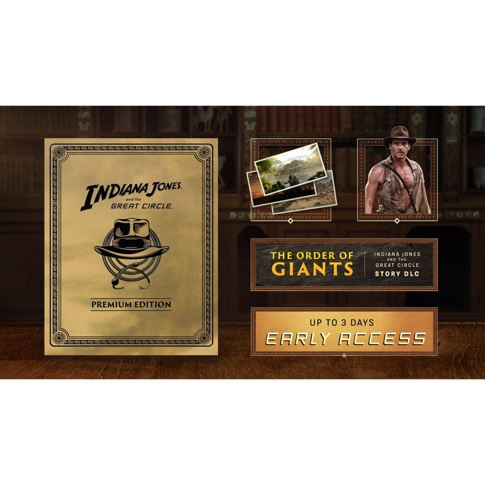 IGNDeals's tweet photo. Indiana Jones and the Great Circle Premium Edition for Xbox available now for preorder at Best Buy for $99.99, comes out December 6. https://t.co/vxr9o9nABt https://t.co/gMn4CfnzaE