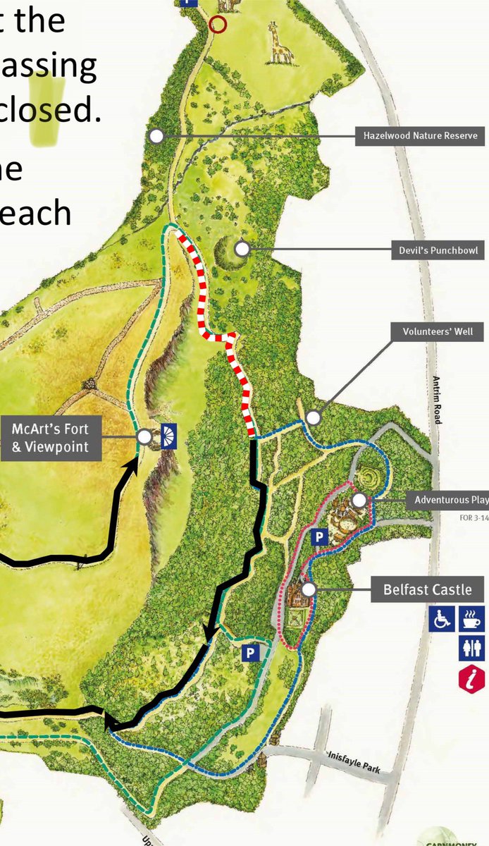 Cavehill Mountainbikers (@cavehillmtbers) on Twitter photo Please note that the path highlighted (red & white) in the attached map will be closed for filming on Friday the 13th of Sept from 7am to 12 noon. We ask all mountain bikers to avoid this area during these times. <a href="/belfastcc/">Belfast City Council</a> Please note that the path highlighted (red & white) in the attached map will be closed for filming on Friday the 13th of Sept from 7am to 12 noon. We ask all mountain bikers to avoid this area during these times. <a href="/belfastcc/">Belfast City Council</a>