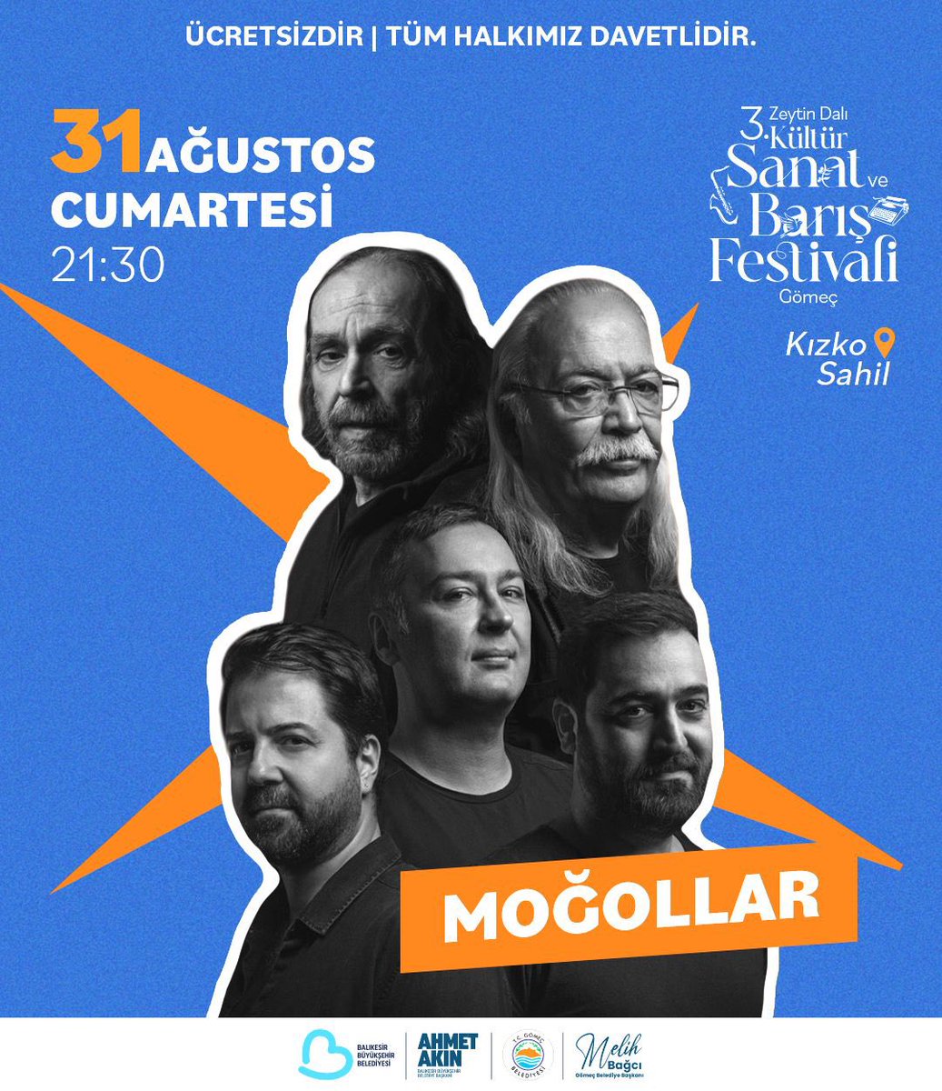 Dikkat Konser Var!
📅31.08.2024
📍Kızko Sahil, Gömeç 
⏰ 21.30