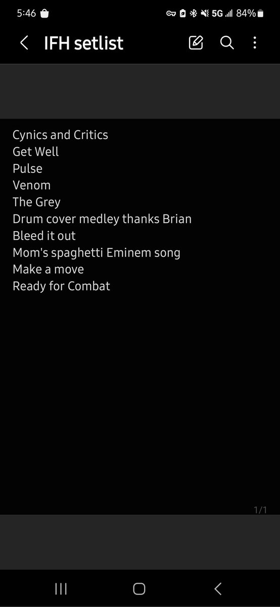 JackTheEmu8's tweet image. Finally posting my IFH vids and the setlist I wrote down during the concert from May 3 in Columbus, Ohio. The piano didn&apos;t want to play front of house for The Grey but it was still incredible on guitar. #iconforhire #iconarmy #ifh