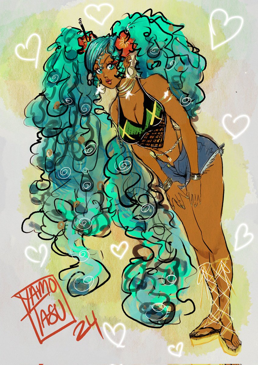 Yamotasu's tweet photo. I see Brazilian
I see Mexican

You Unlocked My Jamaican Miku🇯🇲🇯🇲♥️😌🇯🇲♥️🇯🇲❤️🙏🏾💯

#HatsuneMikuArt #HatsuneMiku 
#brazilianmiku #JamaicanMiku https://t.co/Q40KtkwYCK