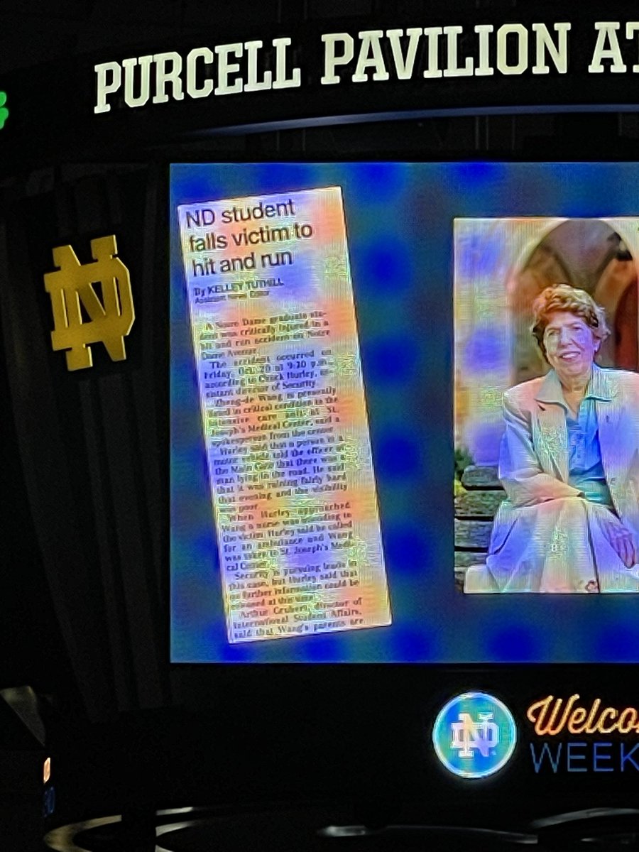 Kelley Tuthill, Ed.D. (@kelleytuthill) on Twitter photo Good luck to the <a href="/NDSMCObserver/">The Observer</a> team this fall. Be careful what you report and write. You might have the surreal experience of having your article shown at <a href="/NotreDame/">University of Notre Dame</a> #welcomeweek 34 years from now… Good luck to the <a href="/NDSMCObserver/">The Observer</a> team this fall. Be careful what you report and write. You might have the surreal experience of having your article shown at <a href="/NotreDame/">University of Notre Dame</a> #welcomeweek 34 years from now…