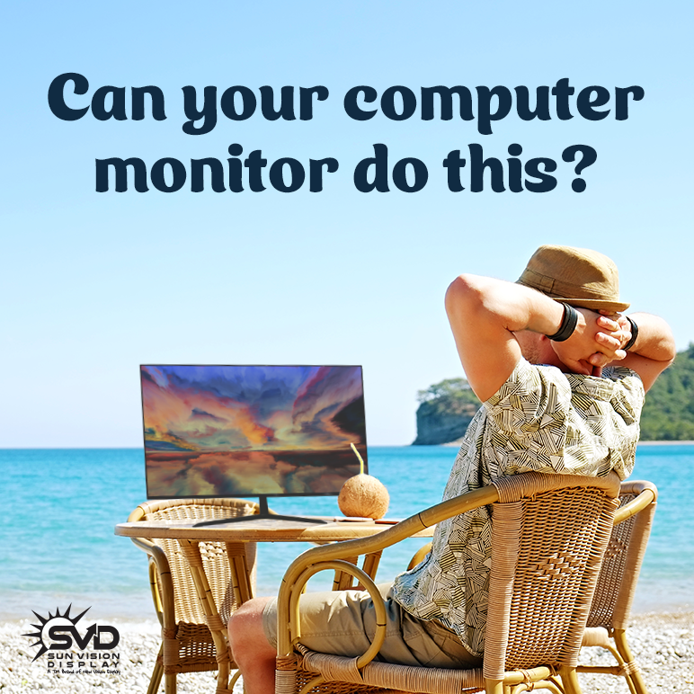 SunVisionRLCD's tweet image. Where would you go with a sunlight readable, color RLCD? ☀️🌏⛱

SVD&apos;s #RLCD screens are naturally sunlight readable. Instead of fighting sunlight, they&apos;re brightened by it. They&apos;re also full color, free of ghosting, and easy on the eyes (literally!). 👀
#workingoutdoors