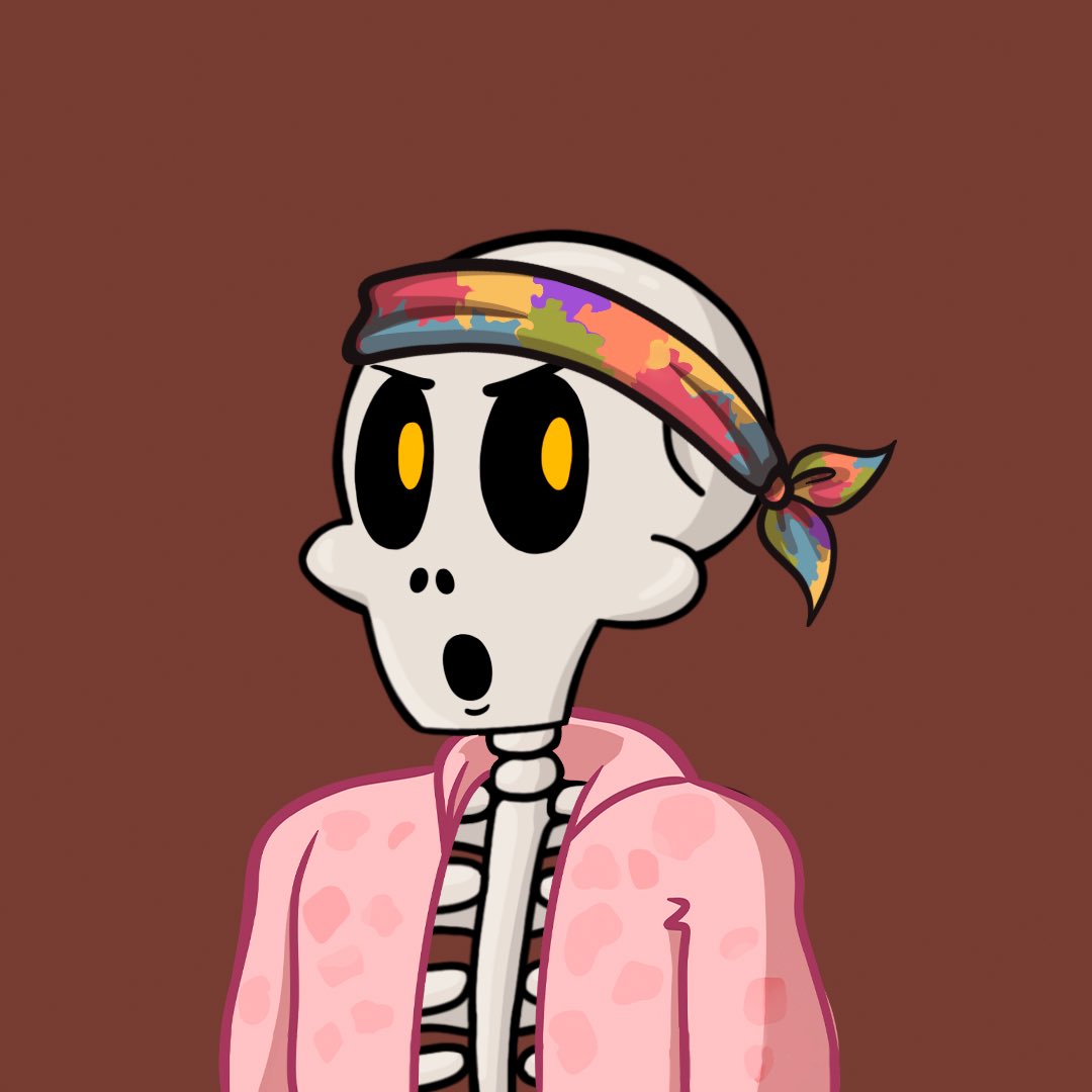 Happy 2 year anniversary Bones by <a href="/Jarritos/">Jarritos</a> 💚 So many blessings being a holder in the past couple years and looking forward to a lifetime of rewards 🦴 #Familia