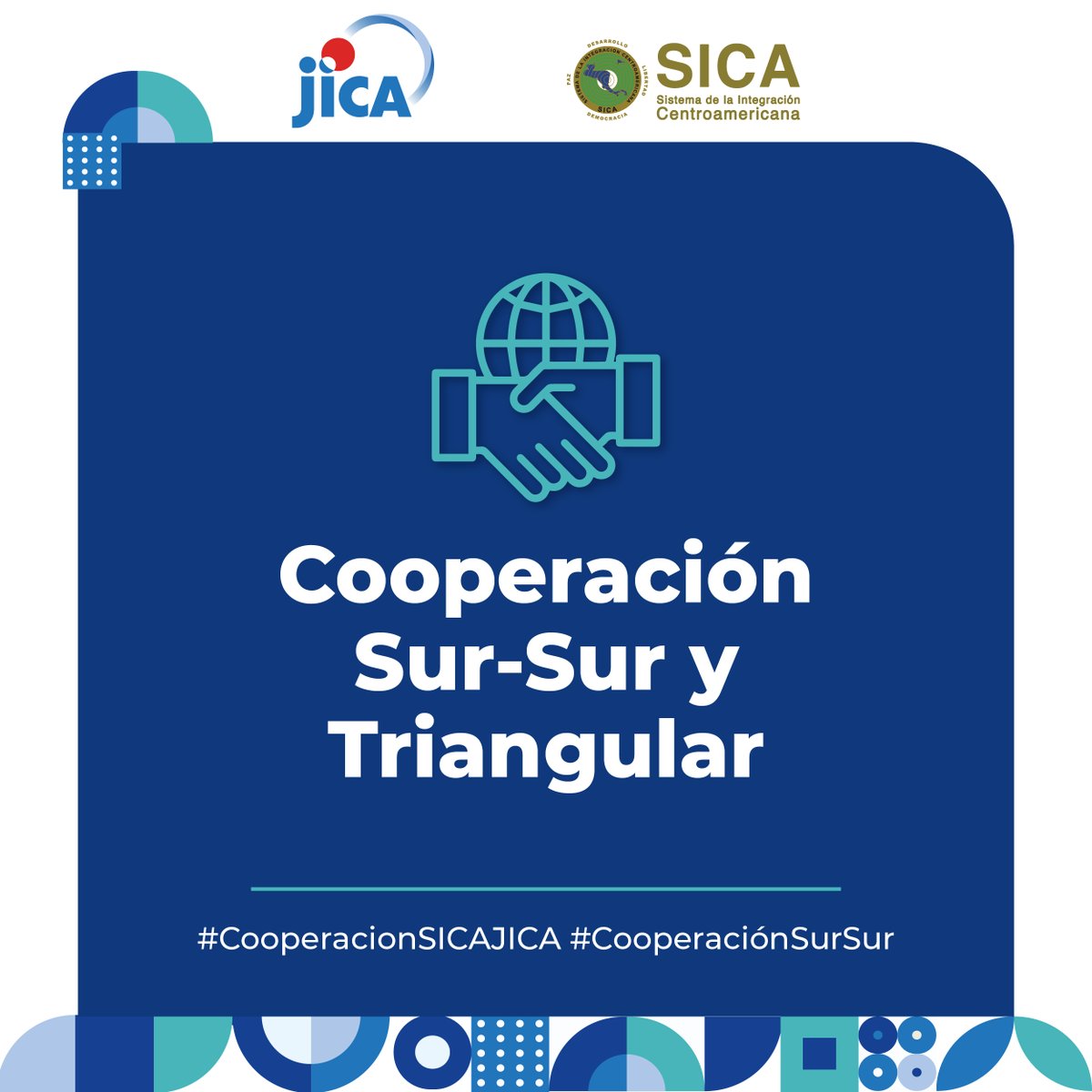 sg_sica's tweet photo. Desde la Secretaría General del SICA, junto con #JICA, se ha potenciado la #CooperaciónSurSur y Triangular, fortaleciendo las capacidades en la #RegiónSICA a través del intercambio de experiencias exitosas y buenas prácticas entre los Estados miembros del #SICA en temas como:

🔵 Mejoramiento de enseñanza en matemáticas
🔵 Participación comunitaria en el desarrollo de turismo sostenible
🔵Abordaje de enfermedad de Chagas mediante la investigación
🔵 Atención humanizada del parto
🔵Gestión social de gobiernos locales
🔵Gestión municipal y participación ciudadana
🔵 Implementación de Cooperación Sur-Sur y triangular

#SociosEstratégicos #CooperaciónSICAJICA