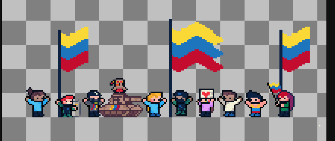 Building from the heart ❤️‍🩹
#WIP #pixelart #ドット絵 #venezuela