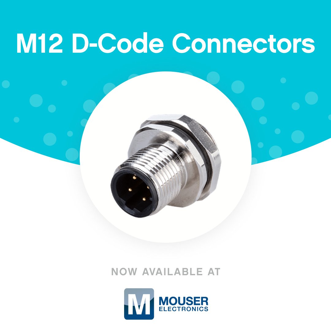 sameskydevices's tweet image. Recently expanded, CUI Devices&apos; M12 connectors are offered in A- or D-coded options with a wide variety of termination styles and cable lengths, and are available now at @MouserElec || View now: mouser.com/new/cui-device…

#CUIDevices #Mouser #Components #Design #Electronics