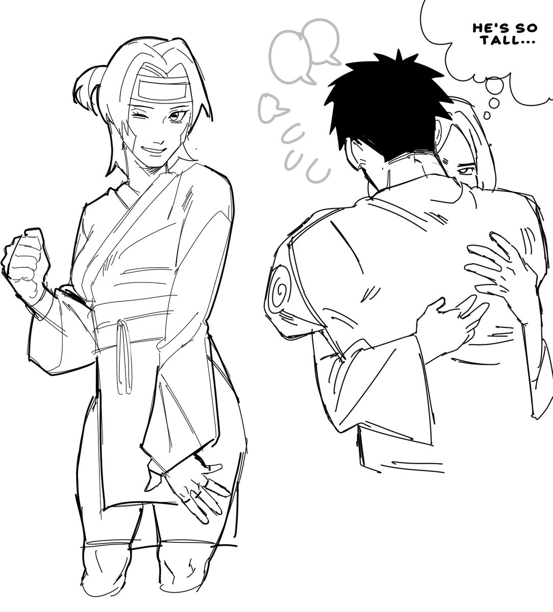 some practice with #obito and #rin … #obirin