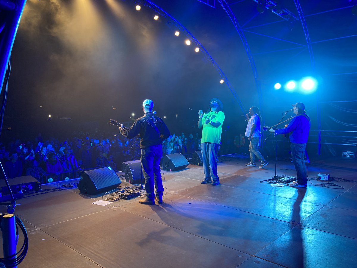 CazWhite_1's tweet photo. Working @shrewsburyfolk often reveals unexpected joys … and tonight’s is the bluegrass hip hop fusion that is @gangstagrass! https://t.co/H0oOyEi9Ff