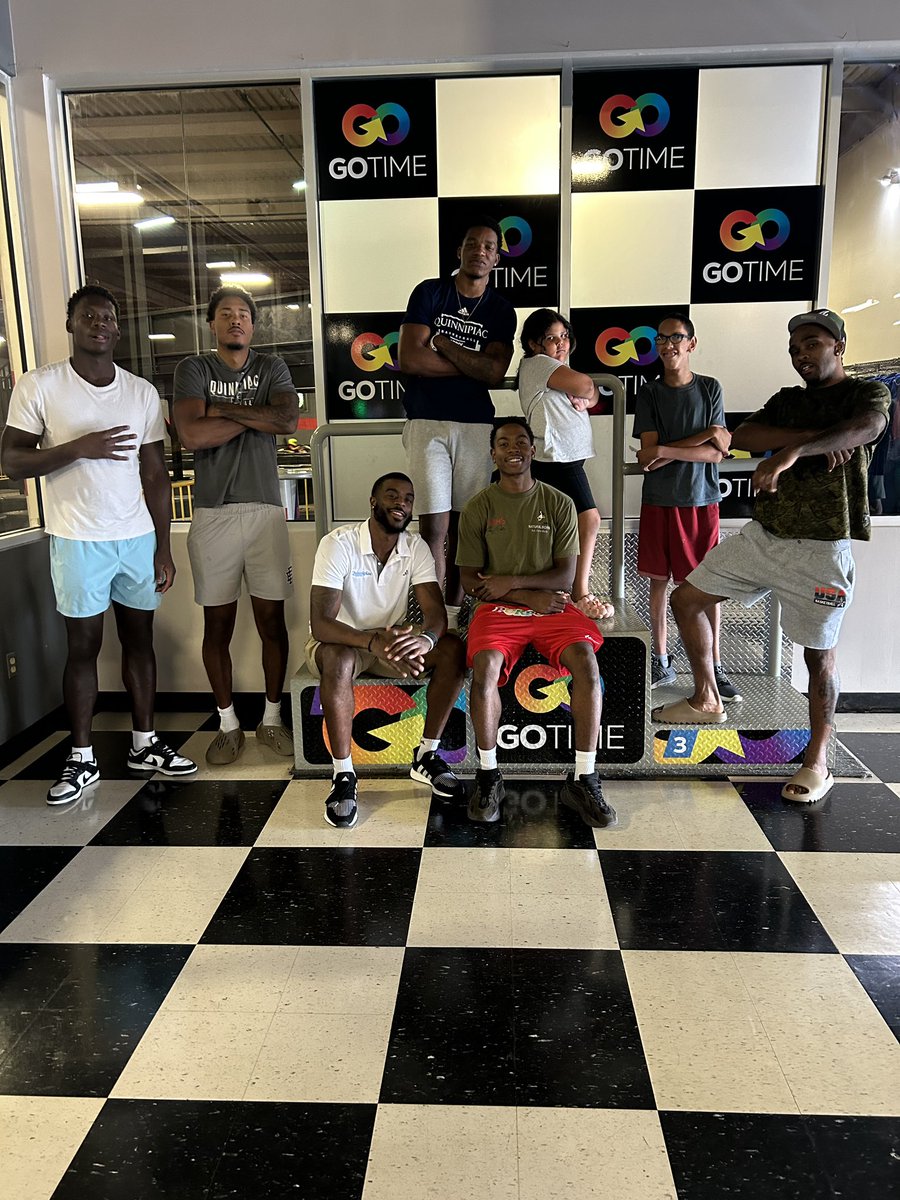 Went Go Kart racing with our guy Javien today! 🏎️

#BobcatNation x <a href="/GoTeamIMPACT/">Team IMPACT</a>