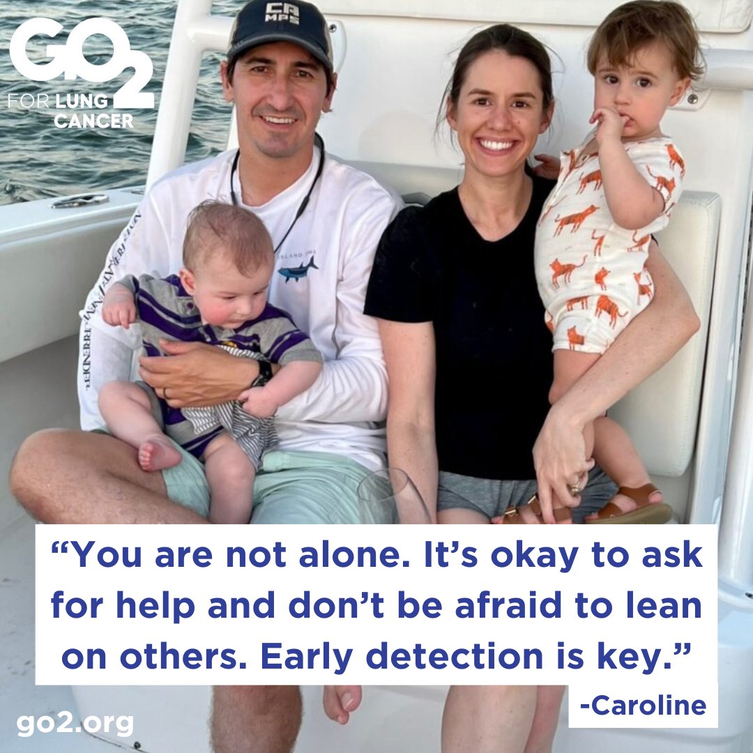 Lung cancer is the #1 cause of cancer for women in the U.S., claiming 162 lives daily. Caroline's story shows the power of early detection &amp; family support.  
Read more: go2.org/blog/one-mothe…
