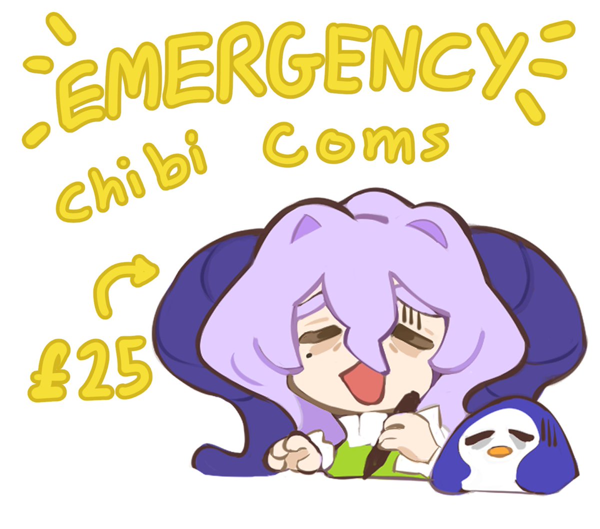 RaaCos's tweet photo. ⚠️Emergency Chibi Coms⚠️
£25/$32 for a lil guy like these of any character you want! I have a form OR a Ko-fi link you can order from down below!
Thanks so much for the support https://t.co/oxlsYrP34m