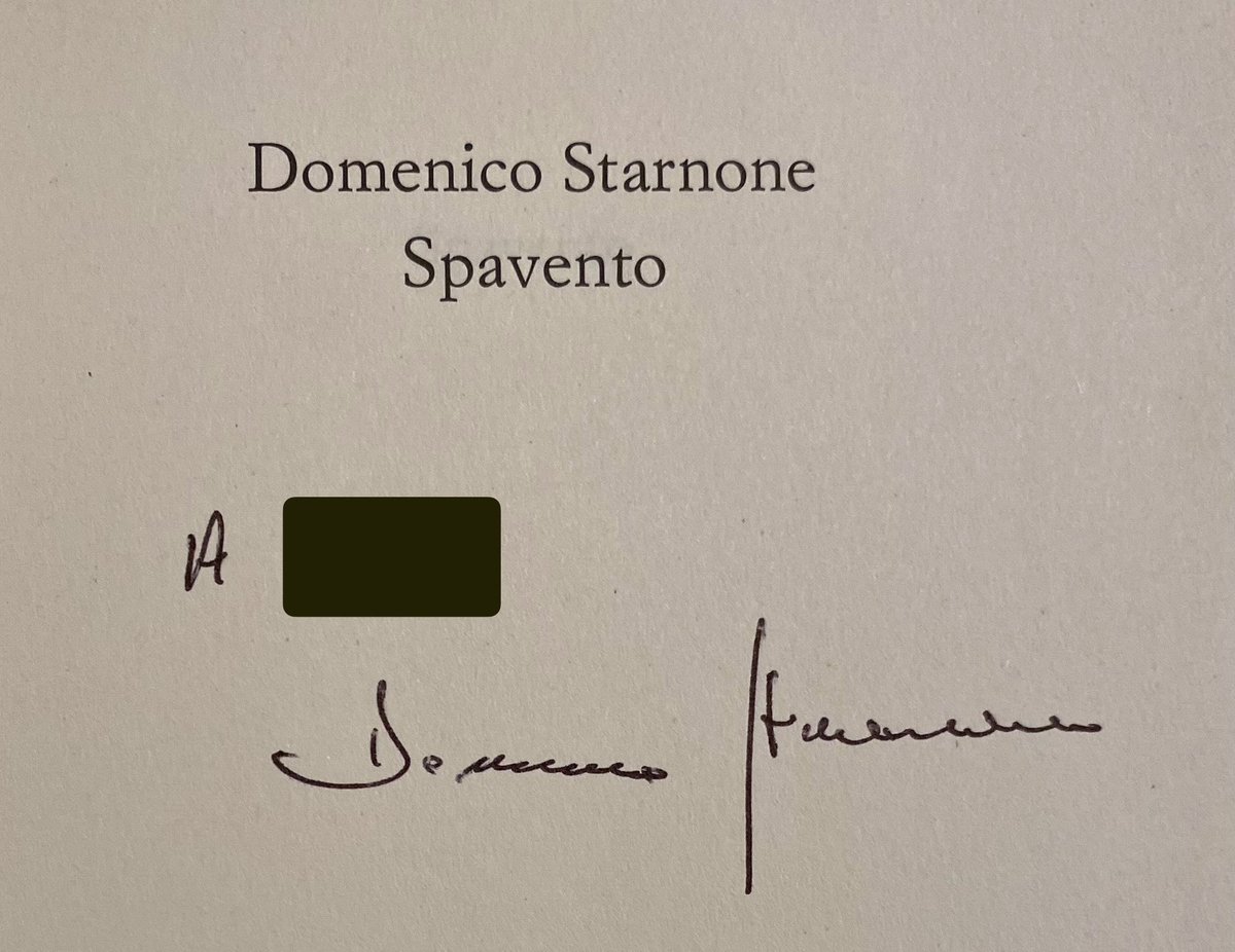 Boston_Boffin's tweet photo. A visiting friend brought me a little gift from this year’s Turin International Book Fair—a book autographed by my literary idol, Domenico Starnone!! https://t.co/ZvtStv0Z6d