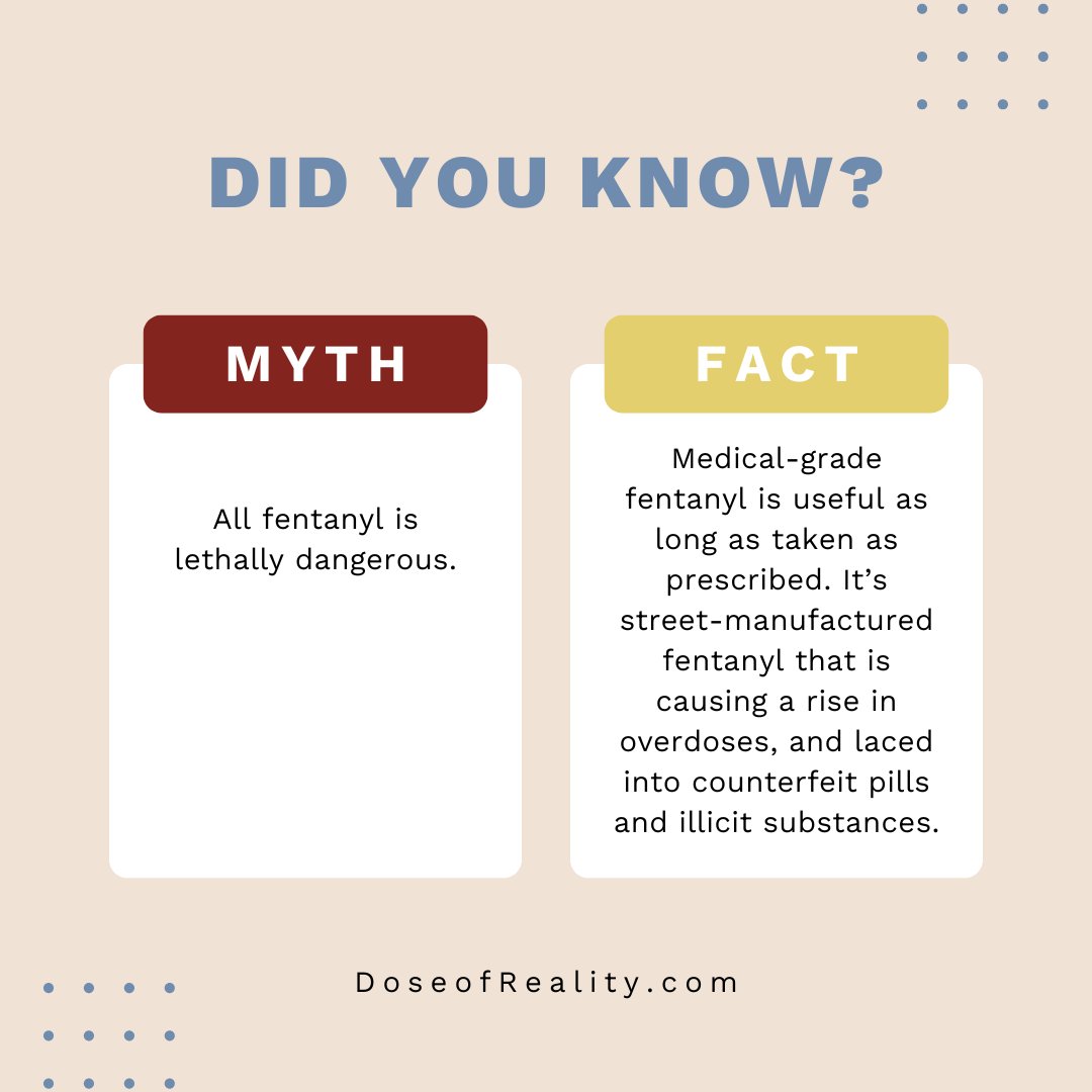 #FentanylFactFriday
Which one(s) did you not know?

Learn more and find resources at DoseofReality.com.