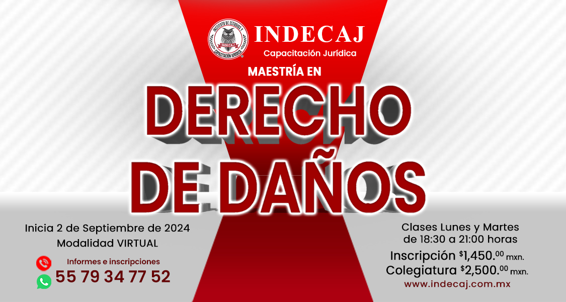 indecaj's tweet photo. ¿Quieres ser un experto en derecho de daños? ⚖️ Nuestra maestría te brinda las herramientas y conocimientos necesarios para enfrentar los desafíos actuales. ¡Aumenta tus oportunidades laborales y únete a nuestra comunidad de profesionales! Inscríbete aquí: https://t.co/CbYk0wil1p https://t.co/h4JseoWL96