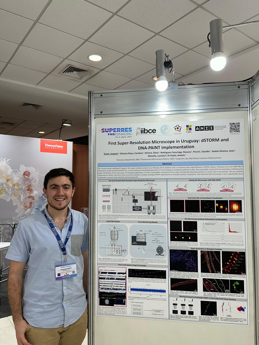 Joaquin Garat (@joagarat1) on Twitter photo Thrilled to share recent advances in our super-resolution microscope developed at <a href="/MicroFluo_IIBCE/">Plataforma Microscopía IIBCE</a> with <a href="/AndresDiPaolo/">Andres Di Paolo</a> team, in collaboration with <a href="/l_masu/">Luciano A. Masullo</a> and <a href="/GenomicaIIBCE/">Departamento de Genómica</a> ! Great time at #LABIxSuperres2024 Thrilled to share recent advances in our super-resolution microscope developed at <a href="/MicroFluo_IIBCE/">Plataforma Microscopía IIBCE</a> with <a href="/AndresDiPaolo/">Andres Di Paolo</a> team, in collaboration with <a href="/l_masu/">Luciano A. Masullo</a> and <a href="/GenomicaIIBCE/">Departamento de Genómica</a> ! Great time at #LABIxSuperres2024