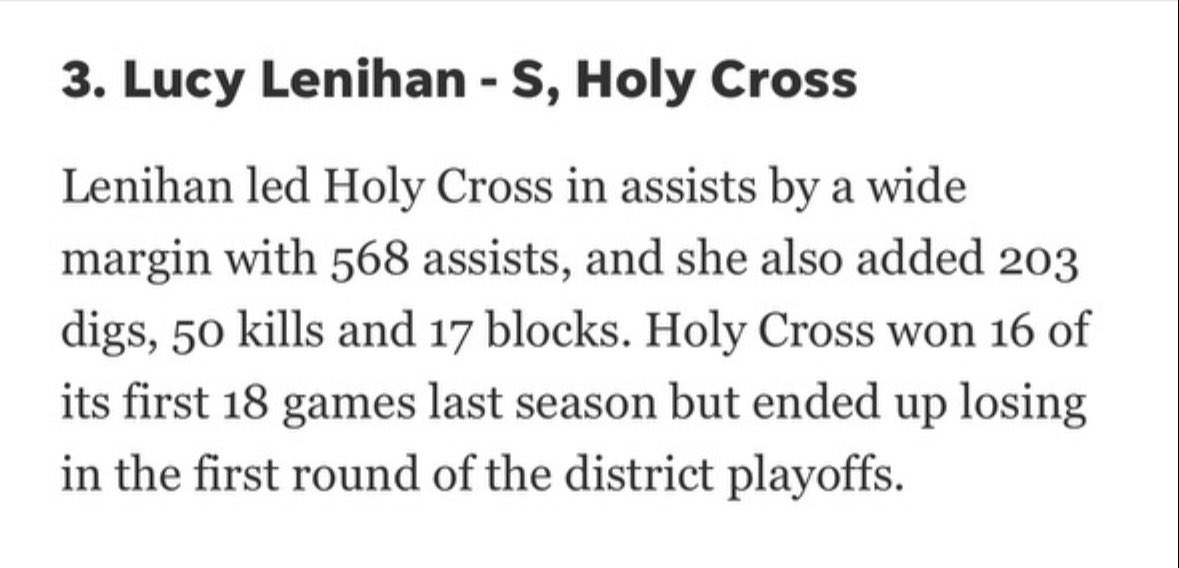 Thank you <a href="/Enquirer/">Enquirer</a> for including me at the top 25 sophomores in Cincinnati,Northern Kentucky at #3!