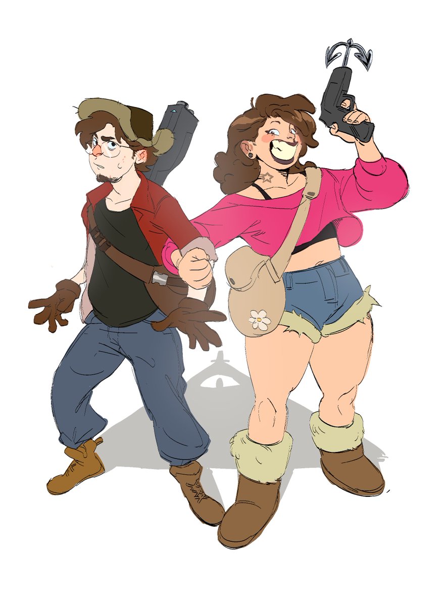 my older Mabel and Dipper designs #gravityfalls, image size:883x1200
