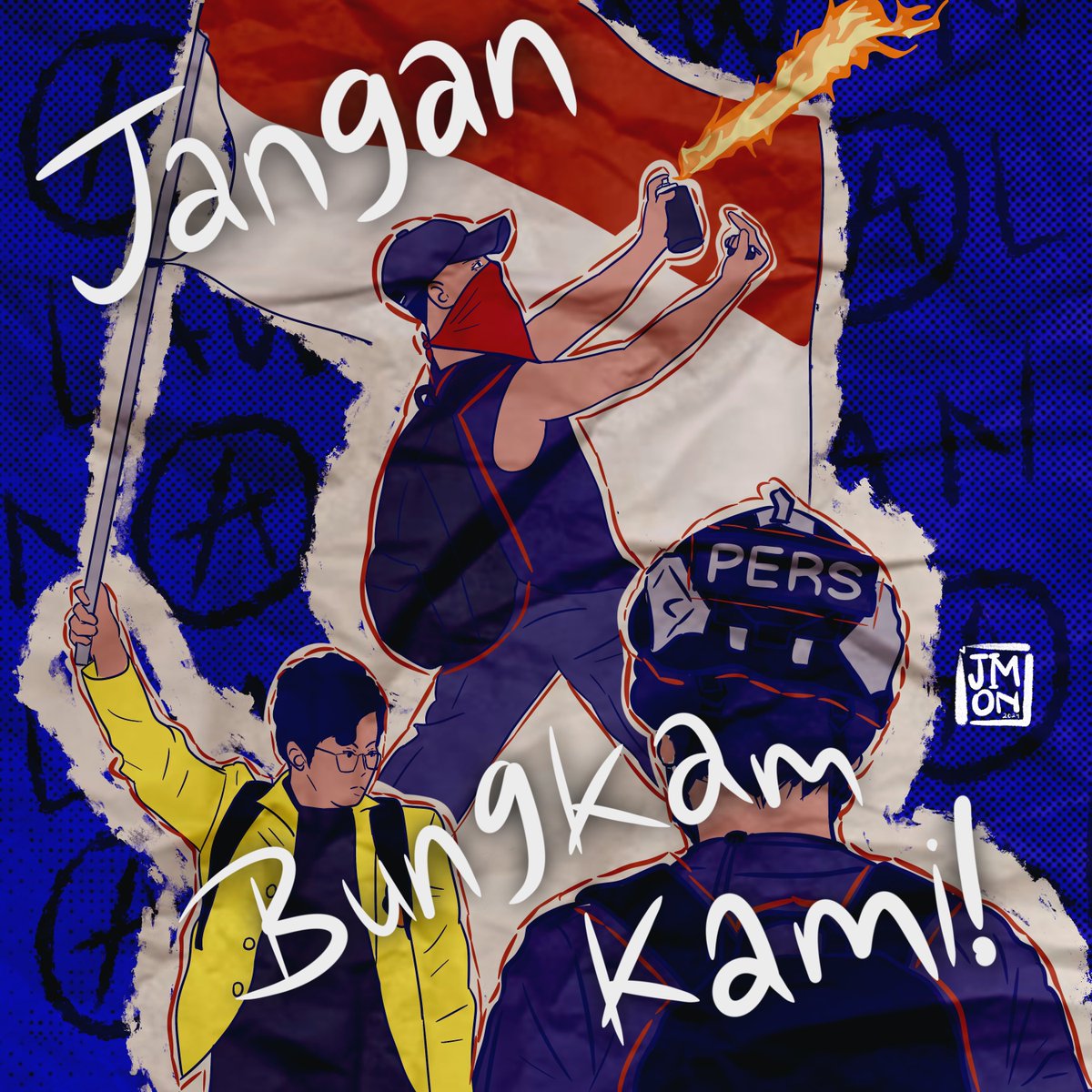 liddolmoonfairy's tweet photo. JANGAN PERNAH BUNGKAM KAMI!

#KawalPutusanMK
#TolakPilkadaAkal2an
#TolakPolitikDinasti
#PeringatanDarurat
#IndonesiaEmergencyDemocracy https://t.co/8rS0iS3LpL