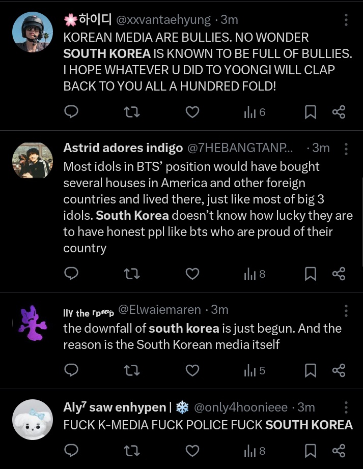 cutieetzuyu's tweet photo. Bunch of losers who think their fave will listen to them
#SugaDui https://t.co/QmArjtM30M