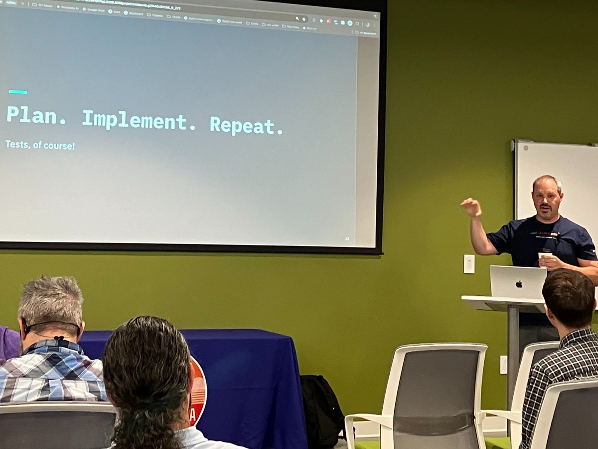 I enjoyed hearing my good friend, <a href="/kevinold/">Kevin Old</a>, sharing some great wisdom for testing authentication and authorization workflows. Such a wonderful teacher, I always learn something from him. Excellent first day at  <a href="/CodesCarolina/">Carolina Code Conference</a>