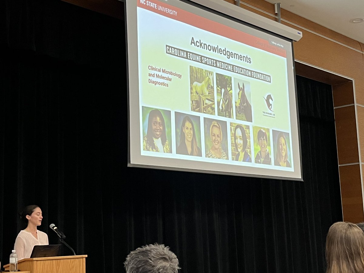 The Schnabel Lab (@schnabellab) on Twitter photo So proud of our amazing <a href="/NCStateVetMed/">NC State Vet Medicine</a> ACVSMR resident Dr. Sara Tufts for presenting her exciting saltwater spa project today generously funded by the Carolina Equine Sports Medicine Foundation and very recently published in <a href="/AJVROA/">AJVR</a>!! 🤩🐴🤩<a href="/CVMResearch/">NCSU CVM Research</a>
doi.org/10.2460/ajvr.2… So proud of our amazing <a href="/NCStateVetMed/">NC State Vet Medicine</a> ACVSMR resident Dr. Sara Tufts for presenting her exciting saltwater spa project today generously funded by the Carolina Equine Sports Medicine Foundation and very recently published in <a href="/AJVROA/">AJVR</a>!! 🤩🐴🤩<a href="/CVMResearch/">NCSU CVM Research</a>
doi.org/10.2460/ajvr.2…